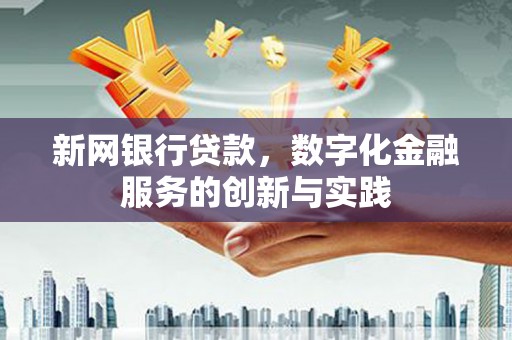 昌乐新网银行贷款，数字化金融服务的创新与实践