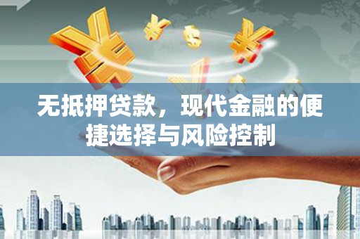 王益无抵押贷款，现代金融的便捷选择与风险控制