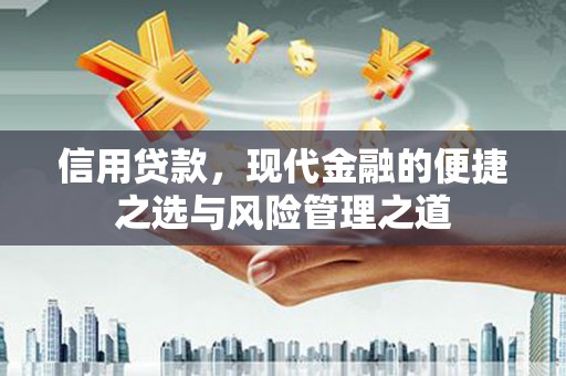 康保信用贷款，现代金融的便捷之选与风险管理之道