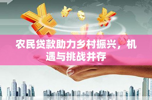 泾河农民贷款助力乡村振兴，机遇与挑战并存