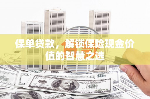 泰顺保单贷款，解锁保险现金价值的智慧之选
