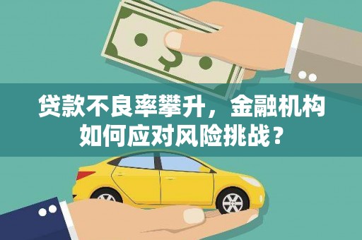 北关贷款不良率攀升，金融机构如何应对风险挑战？