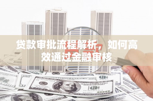 如皋贷款审批流程解析，如何高效通过金融审核