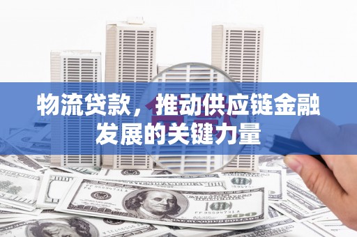 汶上物流贷款，推动供应链金融发展的关键力量