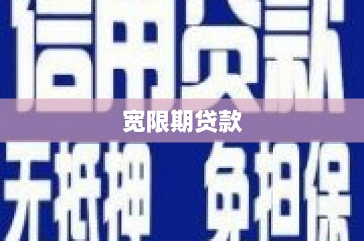 泗县宽限期贷款