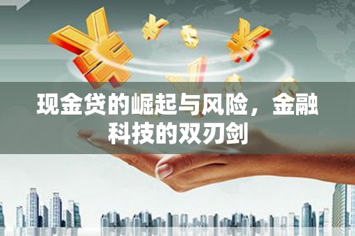 甘谷现金贷的崛起与风险，金融科技的双刃剑