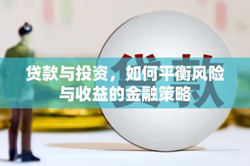 务川贷款与投资，如何平衡风险与收益的金融策略