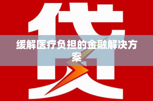 峨眉缓解医疗负担的金融解决方案