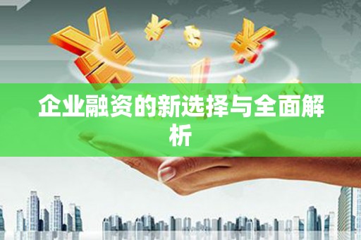 斗门企业融资的新选择与全面解析