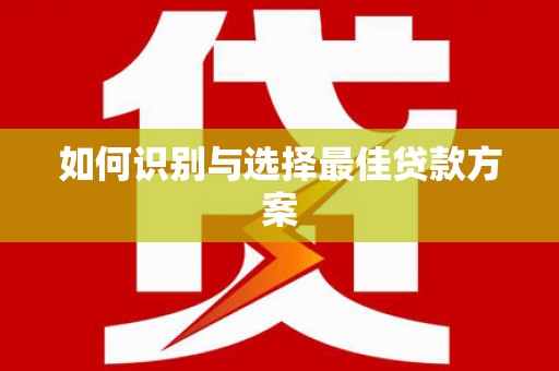 定安如何识别与选择最佳贷款方案